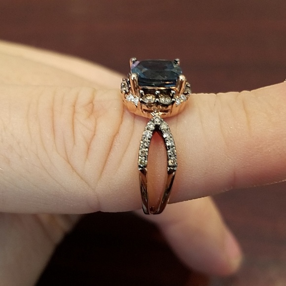 LeVian London Blue Topaz ring - Picture 3 of 4